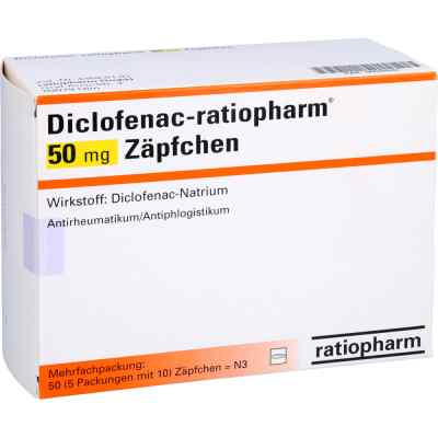 Diclofenac-ratiopharm 50 mg Zäpfchen