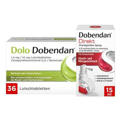 Dolo-Dobendan & Dobendan Direkt Set gegen starke Halsschmerzen