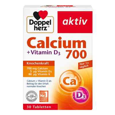 Doppelherz Calcium 700 + Vitamin D3 Tabletten 30 stk von Queisser Pharma GmbH & Co. KG PZN 11346368