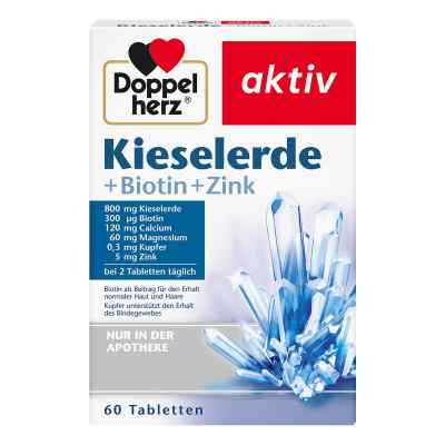 Doppelherz Kieselerde + Biotin Tabletten 60 stk von Queisser Pharma GmbH & Co. KG PZN 00263432
