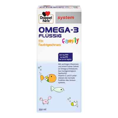 Doppelherz Omega-3 family flüssig system 250 ml von Queisser Pharma GmbH & Co. KG PZN 12351259