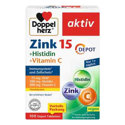 Doppelherz Zink + Histidin + Vitamin C Depot Tabletten