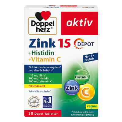 Doppelherz Zink + Histidin + Vitamin C Depot Tabletten