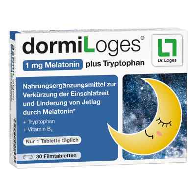 Dormiloges Melatonin Plus Tryptophan Filmtabletten 30 stk von Dr. Loges + Co. GmbH PZN 17544974