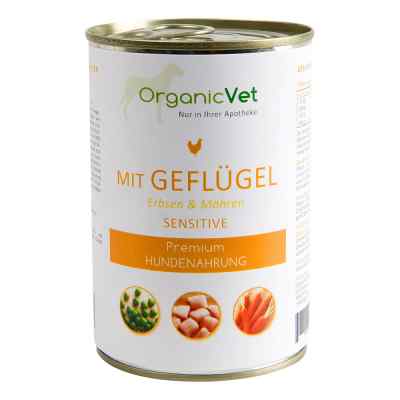 Dosennahrung Hund Sensitive Geflügel 400 g von organicVet GmbH PZN 05740954