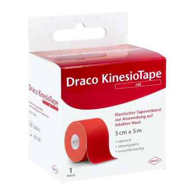 Draco Kinesiotape 5mx5cm rot 1 stk von Dr. Ausbüttel & Co. GmbH PZN 10330164
