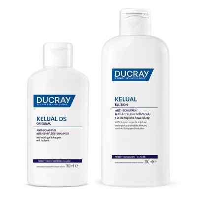 Ducray Elution ausgleichendes Shampoo + Anti-schuppen-shampoo