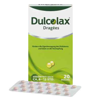 Dulcolax Dragees - Abführmittel bei Verstopfung mit Bisacodyl 20 stk von A. Nattermann & Cie GmbH PZN 08472922