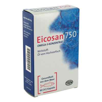 Eicosan 750 Omega-3 Konzentrat Weichkapseln 60 stk von Med Pharma Service GmbH PZN 01211377