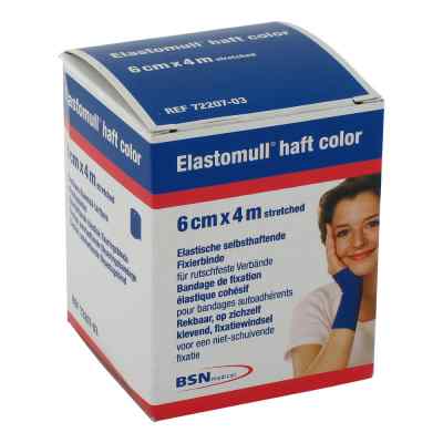 Elastomull haft 4mx6cm 72207-03 blau Fixierbinde 1 stk von BSN medical GmbH PZN 03393187