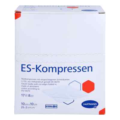 Es-kompressen Steril 10x10 Cm 8fach