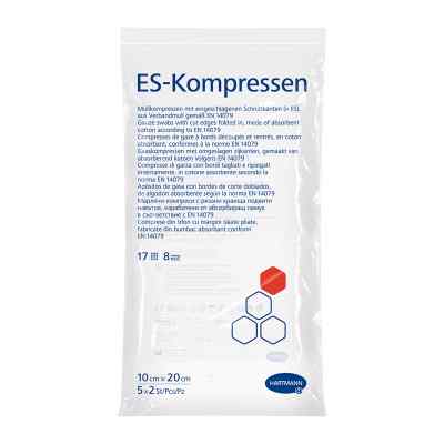 Es-kompressen steril 10x20 cm 8fach