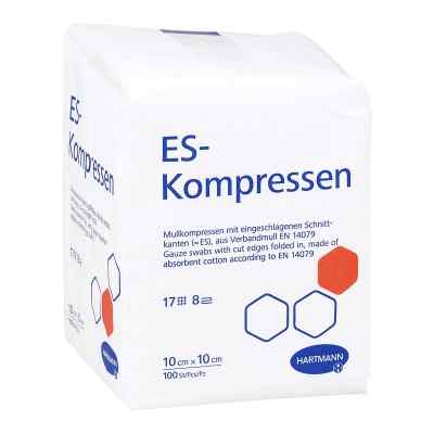 Es-kompressen unsteril 10x10 cm 8fach