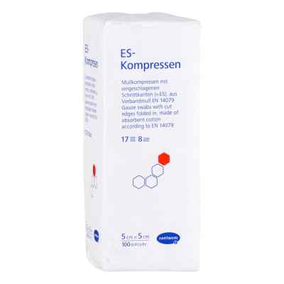 Es-kompressen unsteril 5x5 cm 8fach