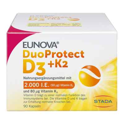 Eunova Duoprotect D3+k2 2000 I.e./80 [my]g Kapseln 90 stk von STADA GmbH PZN 14133549