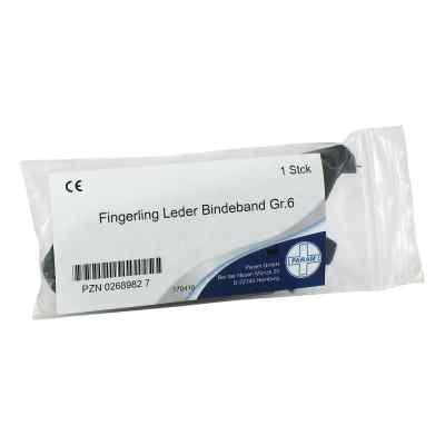 Fingerling Leder Größe 6 mit Bindeband 1 stk von Param GmbH PZN 02689827