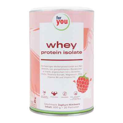 For You Whey Protein Isolate Joghurt-Himbeere Pulver 600 g von For You eHealth GmbH PZN 17576218