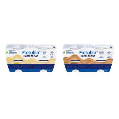 Fresubin 2 kcal Creme Vanille + Cappuccino | Aufbaunahrung 8x125 g von Fresenius Kabi Deutschland GmbH PZN 08107234