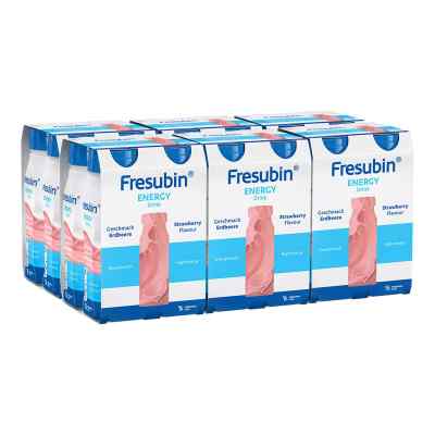 Fresubin Energy Trinknahrung Erdbeere | Astronautennahrung 6X4X200 ml von Fresenius Kabi Deutschland GmbH PZN 03692607