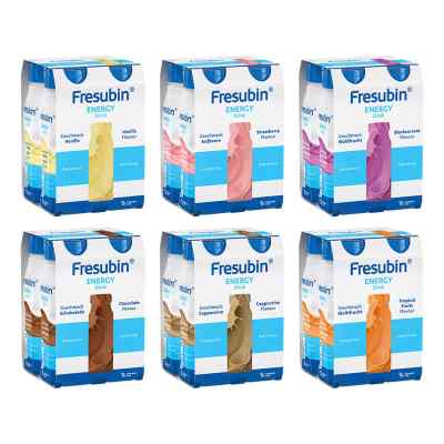 Fresubin Energy Trinknahrung Mischkarton | Aufbaunahrung 6X4X200 ml von Fresenius Kabi Deutschland GmbH PZN 06091564
