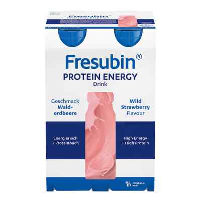 Fresubin Protein Energy Drink Walderdbeere 4X200 ml von Fresenius Kabi Deutschland GmbH PZN 06698728