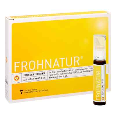 Frohnatur Pro Serotonin Trinkfläschchen mit Kapseln