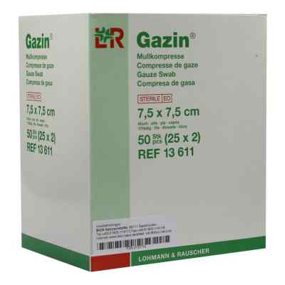 Gazin Kompressen 7,5x7,5cm 8fach steril
