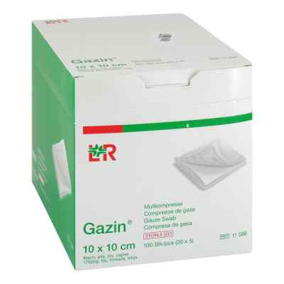 Gazin Mullkompresse 8fach 10x10cm steril 20X5 stk von Lohmann & Rauscher GmbH & Co.KG PZN 01561031