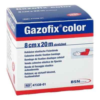 Gazofix color Fixierbinde kohäsiv 8 cmx20 m pink
