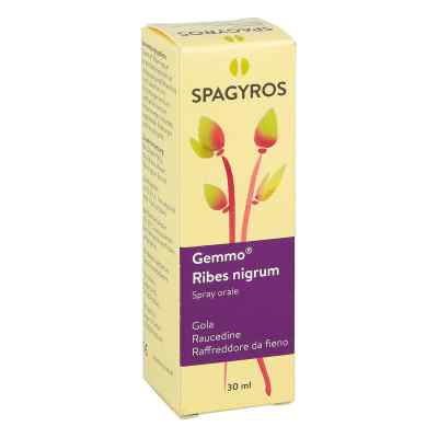 Gemmo Ribes nigrum Mundspray 30 ml von Spagyros AG PZN 12587737