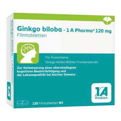 Ginkgo Biloba-1a Pharma 120 Mg Filmtabletten 120 stk von 1 A Pharma GmbH PZN 17534800