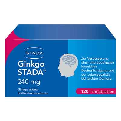 Ginkgo Biloba STADA 240MG FTA bei Gedächtnis- und Konzentrations 120 stk von STADA Consumer Health Deutschlan PZN 11538949