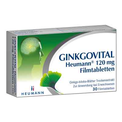 Ginkgovital Heumann 120 mg Filmtabletten 30 stk von HEUMANN PHARMA GmbH & Co. Generi PZN 11526225