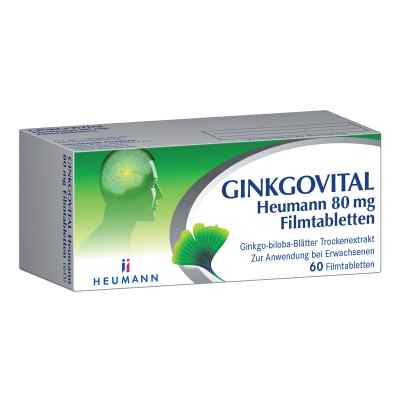 Ginkgovital Heumann 80 mg Filmtabletten 60 stk von HEUMANN PHARMA GmbH & Co. Generi PZN 11526202