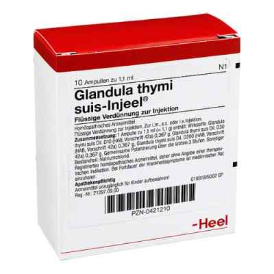 Glandula Thymi suis Injeel Ampullen 10 stk von Biologische Heilmittel Heel GmbH PZN 00421210