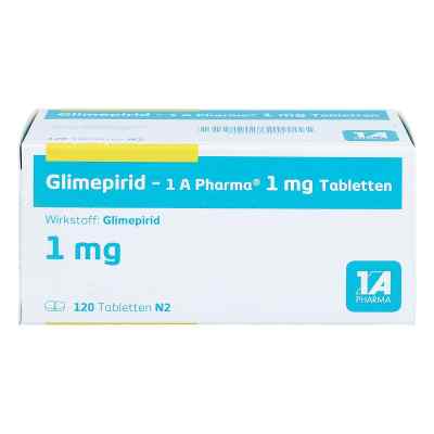 Glimepirid-1A Pharma 1mg 120 stk von 1 A Pharma GmbH PZN 04537659