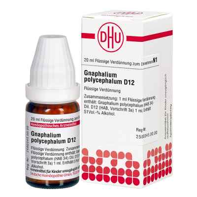 Gnaphalium Polyceph. D12 Dilution 20 ml von DHU-Arzneimittel GmbH & Co. KG PZN 02614628