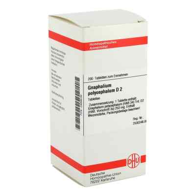 Gnaphalium Polyceph. D2 Tabletten 200 stk von DHU-Arzneimittel GmbH & Co. KG PZN 02899536