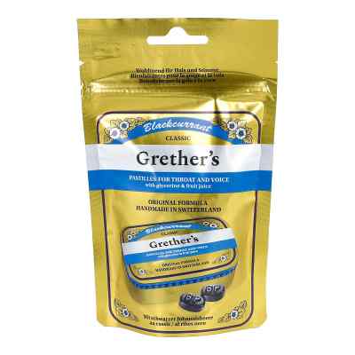 Grethers Blackcurrant Gold Zh.past.beutel Refill 110 g von Hager Pharma GmbH PZN 19145592