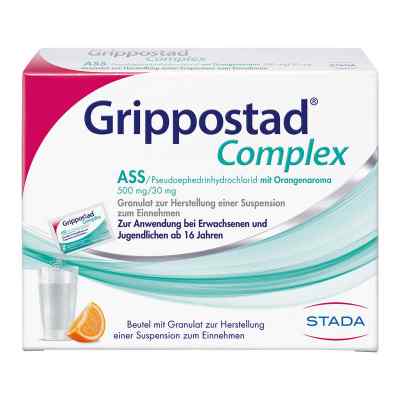 Grippostad Complex ASS/Pseudoephedrin bei Schnupfen und erkältun 10 stk von STADA Consumer Health Deutschlan PZN 16903460
