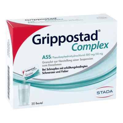 Grippostad Complex – Schnell wirkendes Trinkgranulat bei Schnupf 20 stk von STADA GmbH PZN 14820333