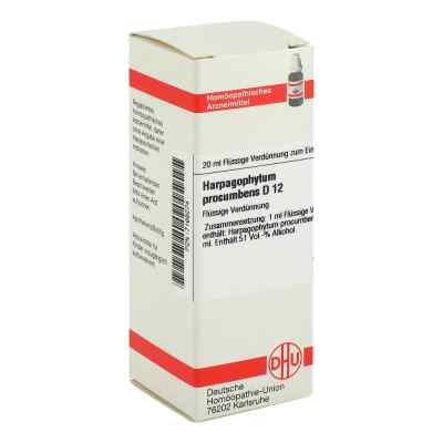 Harpagophytum Proc. D12 Dilution 20 ml von DHU-Arzneimittel GmbH & Co. KG PZN 07169274
