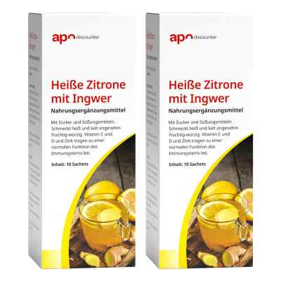 Heisse Zitrone mit Ingwer von apodiscounter 2x10x5 g von apo.com Group GmbH PZN 08102530