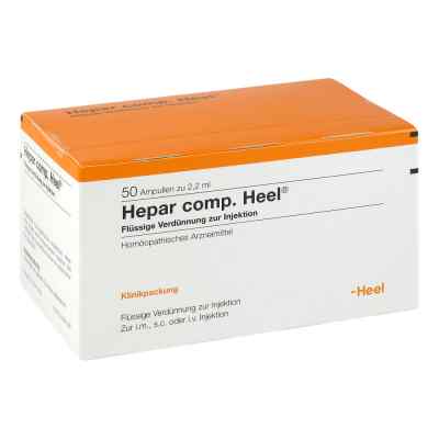 Hepar Comp.heel Ampullen 50 stk von Biologische Heilmittel Heel GmbH PZN 06340642