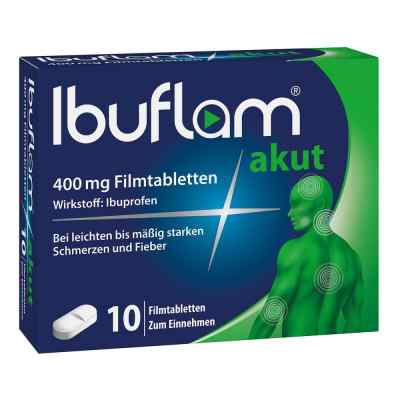 Ibuflam Akut 400 mg Ibuprofen Schmerztabletten 10 stk von  PZN 04100230
