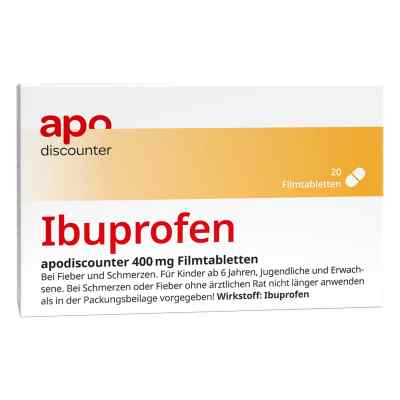 Ibuprofen Apodiscounter 400 Mg Filmtabletten 20 stk von Interpharm GmbH PZN 18240331