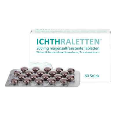 Ichthraletten magensaftresistente Tabletten 60 stk von Ichthyol-Gesellschaft Cordes Her PZN 04303298