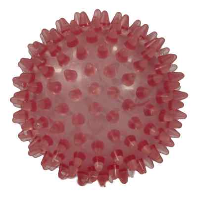 Igelball 9cm rot transparent