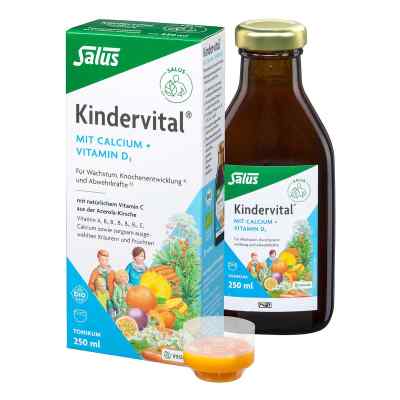 Kindervital Bio mit Calcium+d3 Tonikum Salus 250 ml von SALUS Pharma GmbH PZN 07386876
