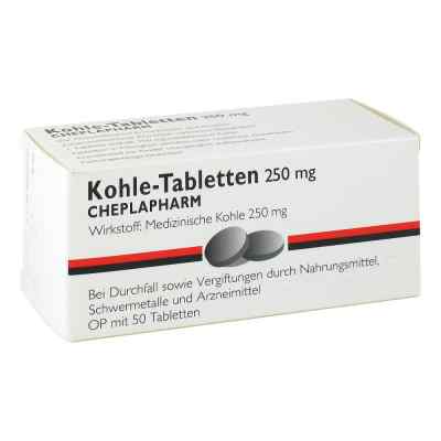 Kohle-Tabletten 250mg 50 stk von CHEPLAPHARM Arzneimittel GmbH PZN 04257397